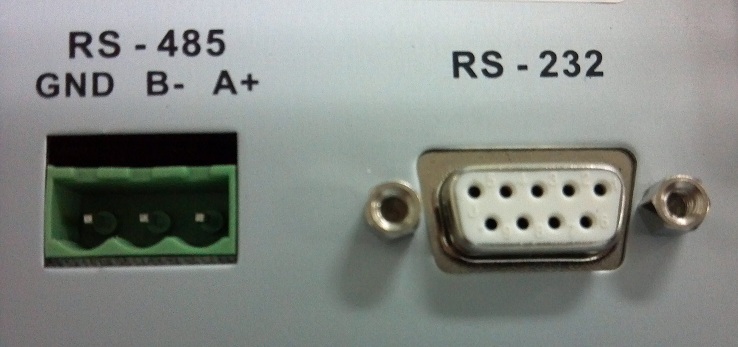 Rear Panel RS485 Connector