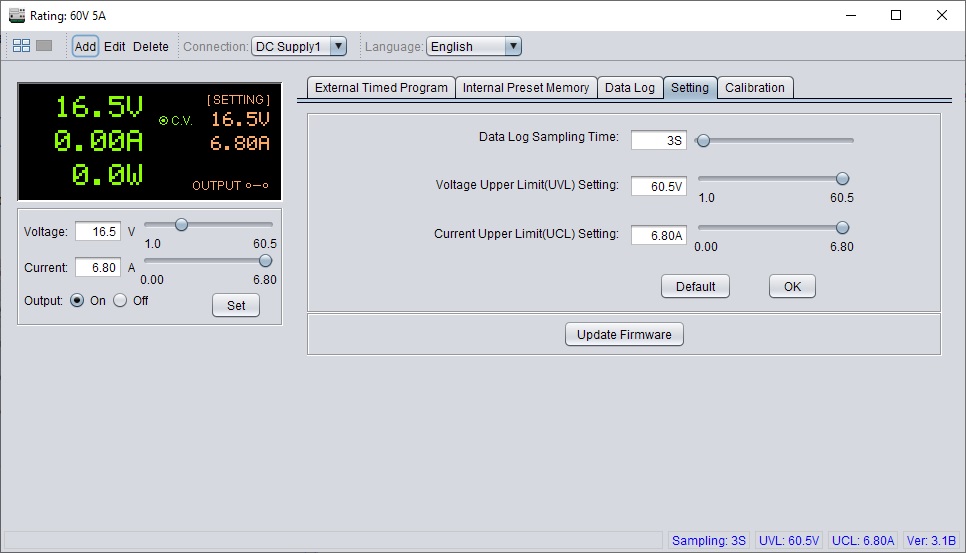 pscs Settings Tab