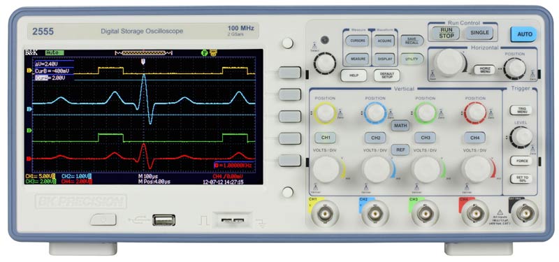 BK Precision 2555 - Osciloscopio digital de banco 4 canales