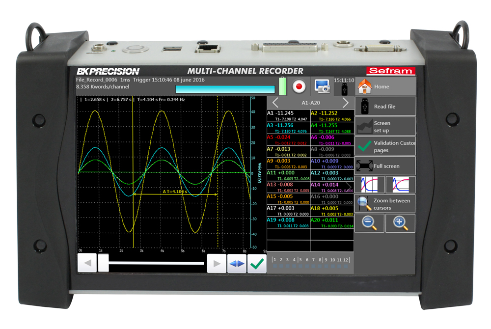 DAS240 BAT 20 to 200 Ch Data Logger with Battery from B K